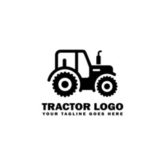 Farm logo. Tractor logo design vector