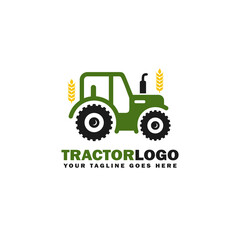 Farm logo. Tractor logo design vector