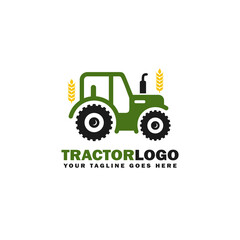 Farm logo. Tractor logo design vector