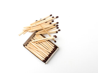 Box of matches, isolated on white background
