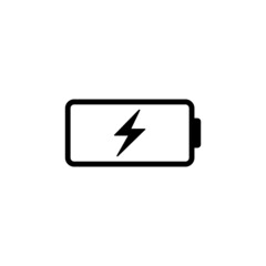 Phone battery simple flat icon vector illustration