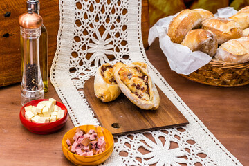 Delicious Sweet Bakery Patisserie Food Menu Gourmet Meal Dessert Chocolate Strawberry Lemon Flour Cake Pie Piece Chicken Fry Cheese Pizza Bread Still Blank Background