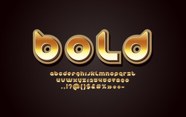 3D gold metal font, metallic rounded golden alphabet, letters A, B, C, D, E, F, G, H, I, J, K, L, M, N, O, P, Q, R, S, T, U, V, W, X, Y, Z and numbers 0, 1, 2, 3, 4, 5, 6, 7, 8, 9