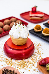 Delicious Bakery Bread Patisserie Coffee Food Menu Gourmet Meal Sweet Dessert Chocolate Strawberry Lemon Flour Cake Pie Piece Chicken Fry Cheese Pizza 