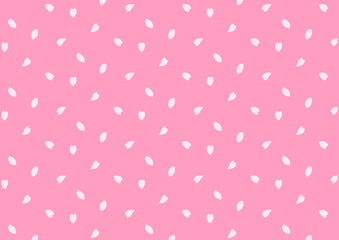 桜の花びらの模様　背景イラスト素材　ピンクの背景