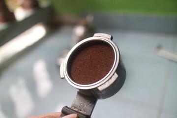 coffee beans on the top view