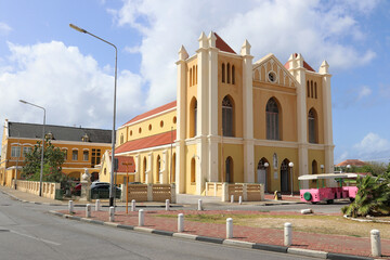 colorful houses and building - Curacao, Caribbean