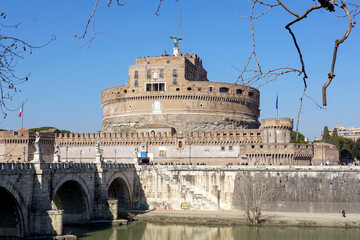 Castel Sant'Angelo and the river Tiber