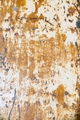 Rough painted and rusted steel sheet