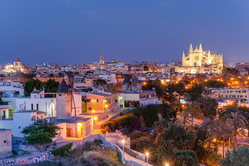 Catedral de Mallorca , siglo  XIII, Monumento Histirico-artistico, Palma, mallorca, islas baleares, españa, europa