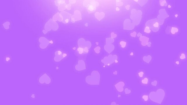 abstract falling hearts animation. looped background or live wallpaper for saint Valentine's day. celebration, beautiful pink color festive romantic design. 4k stock footage. wedding, birthday