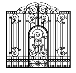 gate with door - 479396114