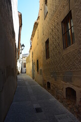 narrow street in the city