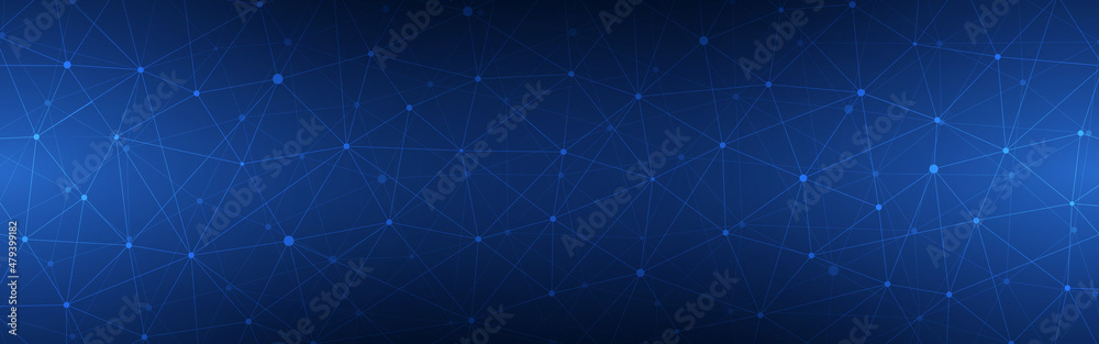 Poster Abstract geometric background with polygonal plexus texture for banner design template or website header