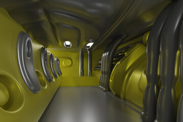 Science background fiction interior © neurostructure