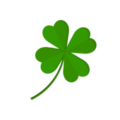 leaf clover isolated on white background,vector