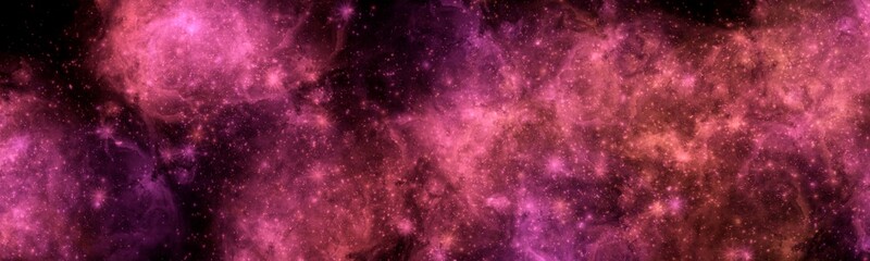 Nebula and space stars of night sky banner. Abstract  space colorful background 