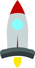 Rocket Icon design vector.
