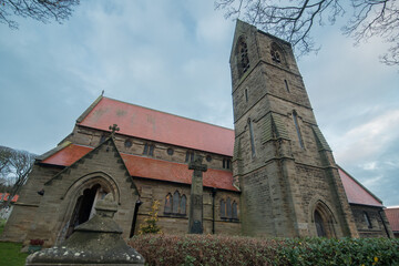 Fototapeta na wymiar St Stephen's Church, Robin Hood's Bay, United Kingdom.