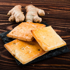 Homemade Ginger Snap Cookies, cookies with ginger