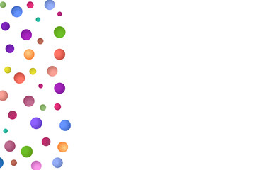 Light multicolor background, colorful vector texture with circles. Splash effect banner. Dotted abstract illustration with blurred drops of rain. Pattern for web page, banner,poster, card