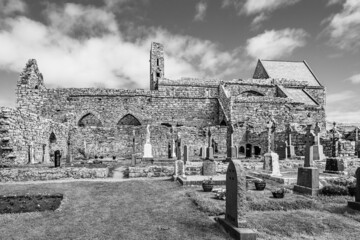 Corcomroe Abbey Ruins in Burren region of County Clare, Ireland