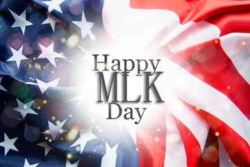 national federal holiday in USA MLK background	

