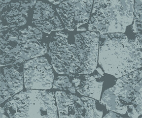 black stones wall texture. stone wall vector.