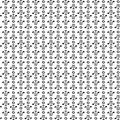 Fototapeta na wymiar Repeatable seamless pattern with hand drawn doodle elements. For backgrounds, wallpapers, wrapping papers, web banners. White and black.