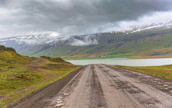 Iceland Highway or road in the mountain