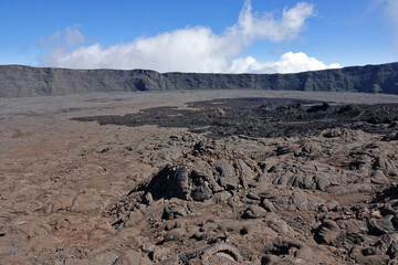 Ascension du Piton de la Fournaise sur l'île de la Réunion