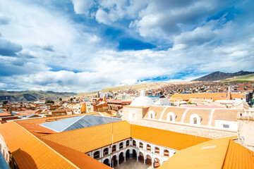 Potosi aerial view from San Lorenzo Church, Bolivia