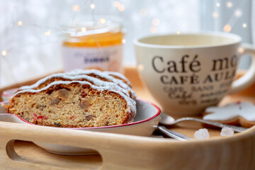 Breakfast on a festive morning.