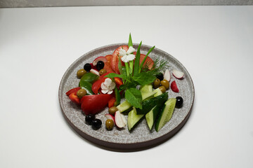 salad with vegetables