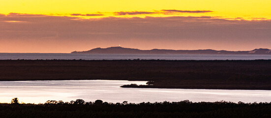 Moreteon Island Lighthouse; Sunshine Coast, Queensland, Australia
