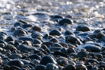 Obraz premium Pebble beach background