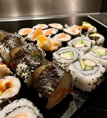 sushi with salmon