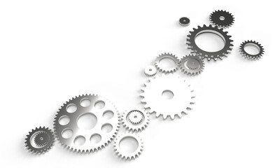 ingranaggi, motore, ruote dentata