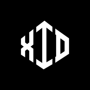 XID letter logo design with polygon shape. XID polygon and cube shape logo design. XID hexagon vector logo template white and black colors. XID monogram, business and real estate logo.