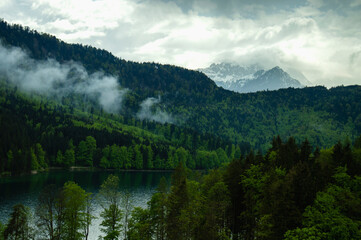 Fototapeta na wymiar lake In the Alps