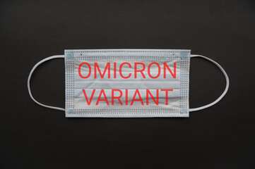 Medical mask isolated on background. Close-up of Coronavirus or COVID-19 protective face mask....