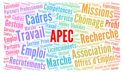 Fototapeta premium APEC nuage de mots illustration