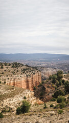Fototapeta na wymiar The Rambla de Barrachina and The Red Canyon of Villaespesa - Teruel