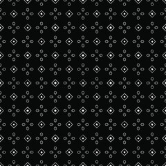 Black and white seamless pattern texture. Greyscale ornamental graphic design. Mosaic ornaments. Pattern template. Vector illustration. EPS10.
