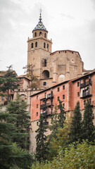 Fototapeta na wymiar Albarracín is a small town in the hills of east-central Spain, above a curve of the Guadalaviar River. 