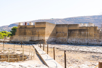 Knossos Crete, top view, Greece