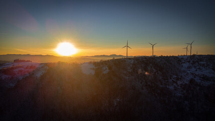 Obraz premium Tramonto in appennino
