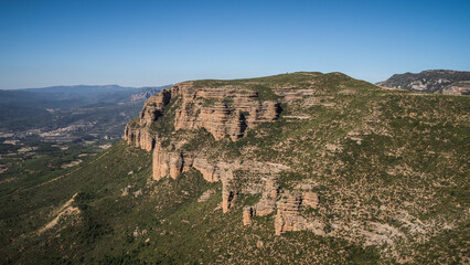 Fototapeta na wymiar The Mallos de Riglos (English: Mallets of Riglos)[1] are a set of conglomerate rock formations, located in Aragon, Spain. 
