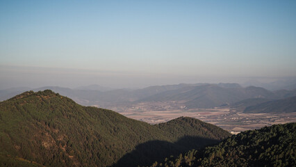 Peña Oroel stands guard over one of the main towns of the Huesca province, Jaca in the Aragonese Pre Pyrenees.