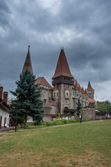 Fototapeta na wymiar ROMANIA , Corvin Castle, Hunedoara, july 2021 Transylvania, 